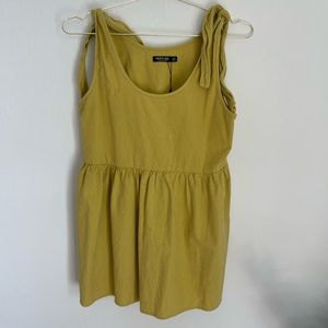 NASTY GAL Lime Green Tie Strap Dress Size 8